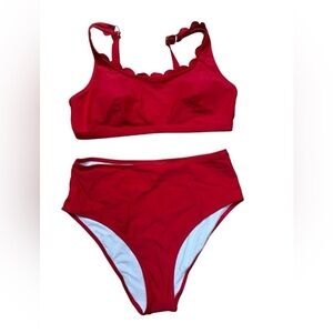 Charmo.  Red Bikini Set